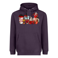 Plum hockey coffee cups Heavyweight Hoodie - AdoDesignShop