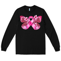 Black Cancer butterfly Long Sleeve Tee - FaDigitalArtStudio