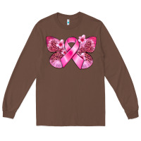 Chestnut Cancer butterfly Long Sleeve Tee - FaDigitalArtStudio
