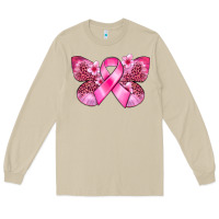 Mushroom Cancer butterfly Long Sleeve Tee - FaDigitalArtStudio