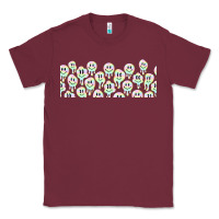 Burgundy retro smiley faces Classic Tee - TumblerDesignByShophia