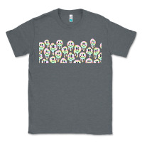 Charcoal Heather retro smiley faces Classic Tee - TumblerDesignByShophia