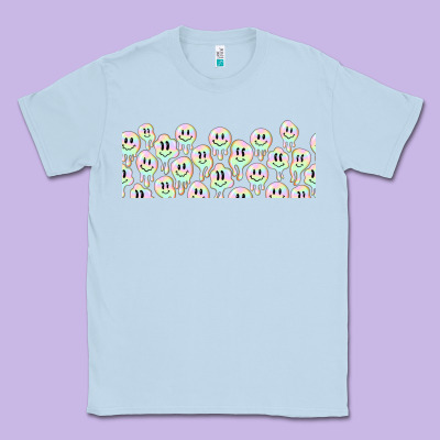 Retro Smiley Faces Classic Tee Designed By Tumblerdesignbyshophia
