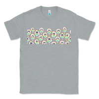 Heather Grey retro smiley faces Classic Tee - TumblerDesignByShophia