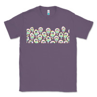 Lavender retro smiley faces Classic Tee - TumblerDesignByShophia