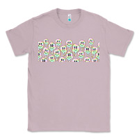 Lilac retro smiley faces Classic Tee - TumblerDesignByShophia