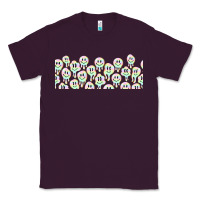 Plum retro smiley faces Classic Tee - TumblerDesignByShophia