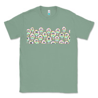 Sage retro smiley faces Classic Tee - TumblerDesignByShophia