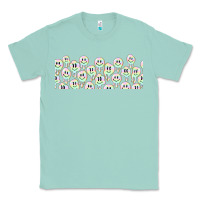 Seafoam retro smiley faces Classic Tee - TumblerDesignByShophia