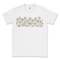 White retro smiley faces Classic Tee - TumblerDesignByShophia