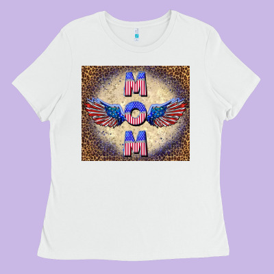 American Mom Ladies Tee Designed By Tumblerdesignbyshophia