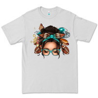 Dove Grey american football messy bun Premium Tee - texasbilliewilder