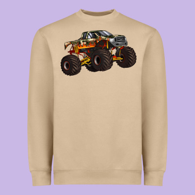 Monster Truck Heavyweight Sweatshirt Designed By Artiststas