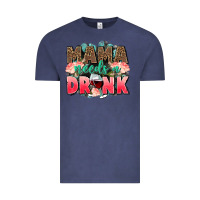 Vintage Denim Mama needs a drink mothers day Vintage Tee - CowGirlArtShop