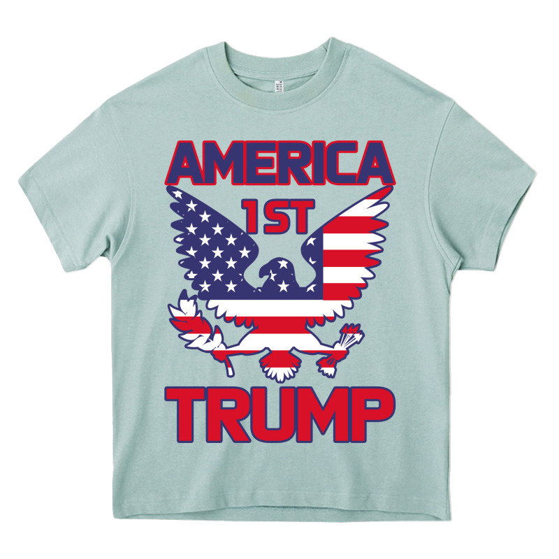 Trump America First Eagle Heavy Core Tee by Bettercallsaul | Teevron