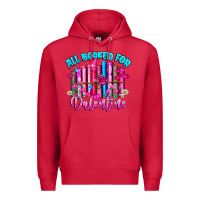 Cardinal All Booked For Valentines Premium Hoodie - CowhideDigitalArt