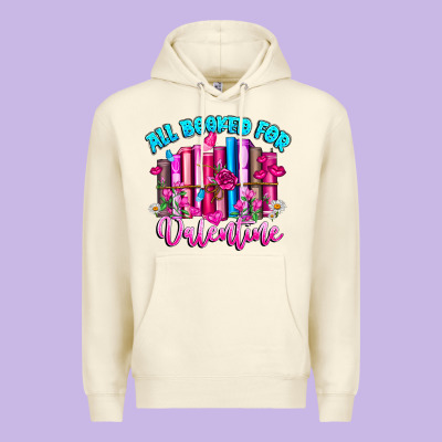 All Booked For Valentines Premium Hoodie Designed By Cowhidedigitalart