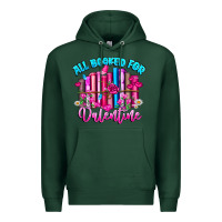 Sports Green All Booked For Valentines Premium Hoodie - CowhideDigitalArt