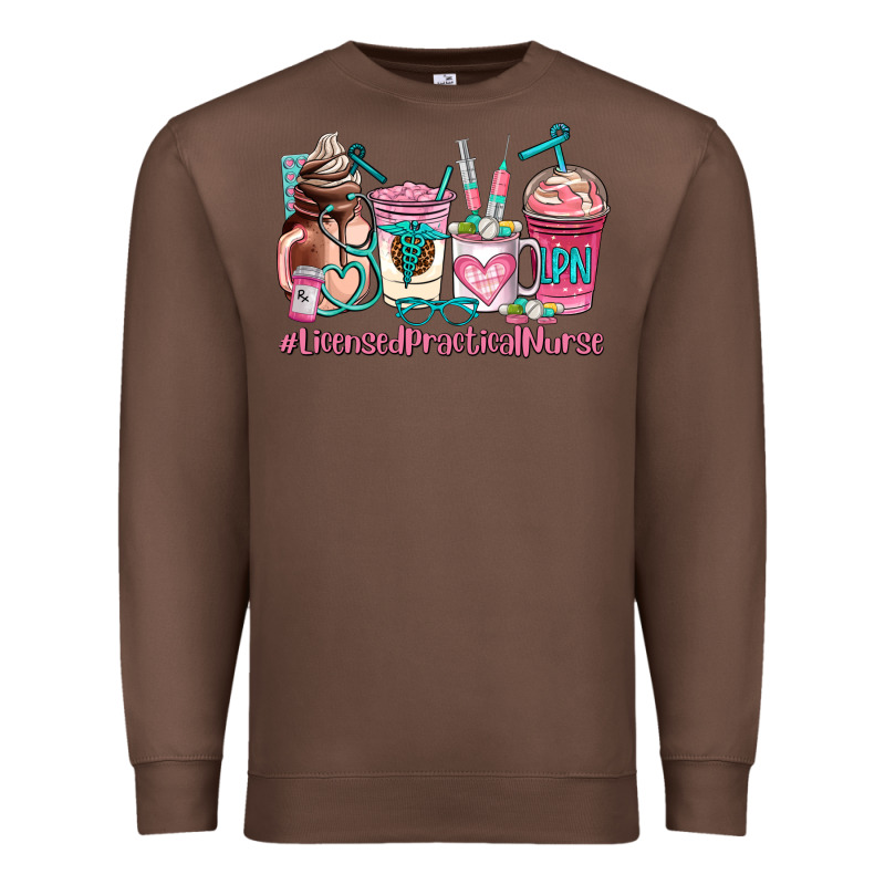 Licensed Practical Nurse  Coffee Cup Premium Sweatshirt by AdoDesignShop | Teevron