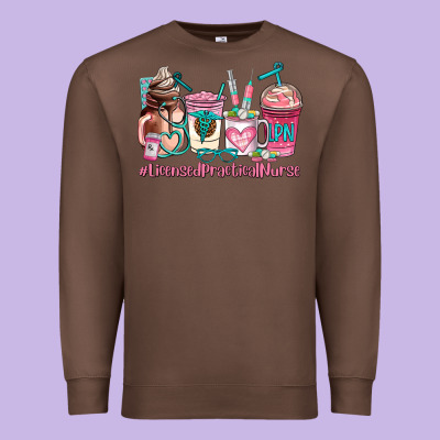 Licensed Practical Nurse  Coffee Cup Premium Sweatshirt Designed By Adodesignshop