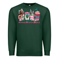 Sports Green licensed practical nurse  coffee cup Premium Sweatshirt - AdoDesignShop
