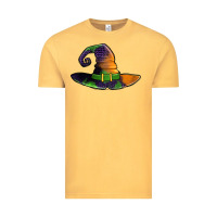 Vintage Mustard Purple leopard witch hat Vintage Tee - Jasminsmagicworld