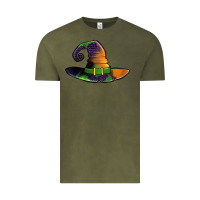 Vintage Olive Purple leopard witch hat Vintage Tee - Jasminsmagicworld