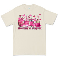 Bone In October We Wear Pink with Breast Cancer Coffee Premium Tee - texasbilliewilder