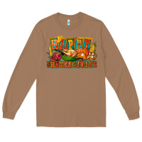 Toasted Coconut Happy Thanksgiving Long Sleeve Tee - FaDigitalArtStudio