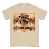 Mushroom warning i'm an asshole with rusty background Classic Tee - TumblerDesignByShophia