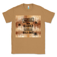 Toasted Coconut warning i'm an asshole with rusty background Classic Tee - TumblerDesignByShophia