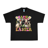Black Happy Easter Heifers Easter Day Urban Heavy Tee - CowGirlArtShop