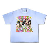 Grape Ice Happy Easter Heifers Easter Day Urban Heavy Tee - CowGirlArtShop