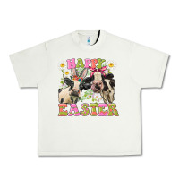 Pistachio Happy Easter Heifers Easter Day Urban Heavy Tee - CowGirlArtShop