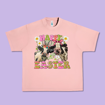 Happy Easter Heifers Easter Day Urban Heavy Tee Designed By Cowgirlartshop