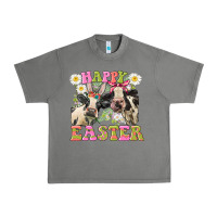 Tornado Happy Easter Heifers Easter Day Urban Heavy Tee - CowGirlArtShop