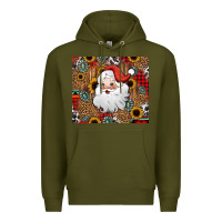 Army Green western santa claus Premium Hoodie - Jasminsmagicworld