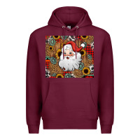 Burgundy western santa claus Premium Hoodie - Jasminsmagicworld