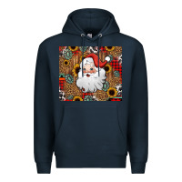 Navy western santa claus Premium Hoodie - Jasminsmagicworld
