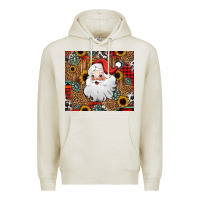 Oatmeal Heather western santa claus Premium Hoodie - Jasminsmagicworld