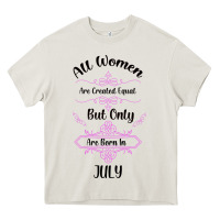 Cream all women are created equal but only the smartest are born in july bla Heavy Core Tee - Bettercallsaul