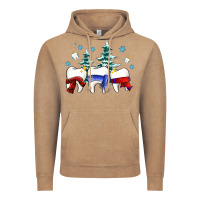 Vintage Coffee dental christmas tree teeth and winter ado Vintage Hoodie - OliviaCreatesArt