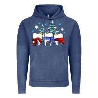 Vintage Denim dental christmas tree teeth and winter ado Vintage Hoodie - OliviaCreatesArt