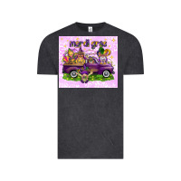 Vintage Black Mardi Gras with gnomies tumbler Vintage Tee - HowdyJamesFarm