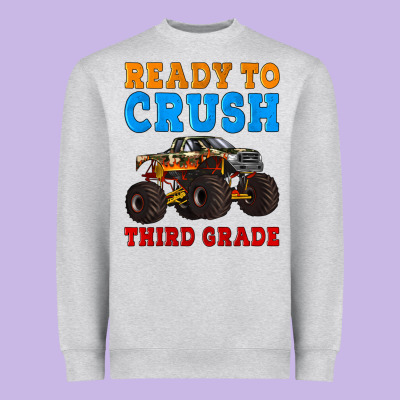 Ready To Crush Third Grade Heavyweight Sweatshirt Designed By Artiststas