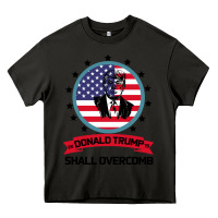 Asphalt DONALD TRUMP 2016 WE SHALL OVERCOMB Heavy Core Tee - Bettercallsaul