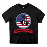 Black DONALD TRUMP 2016 WE SHALL OVERCOMB Heavy Core Tee - Bettercallsaul
