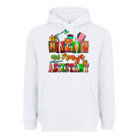 White nacho average assistant Heavyweight Hoodie - AdoDesignShop