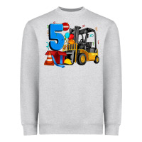 Heather Grey forklift birthday five Heavyweight Sweatshirt - Artiststas