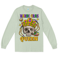 Matcha Skull Mardi Gras queen Long Sleeve Tee - FaDigitalArtStudio